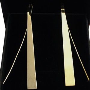 Vintage 14k Gold Geometric Dangle Earrings